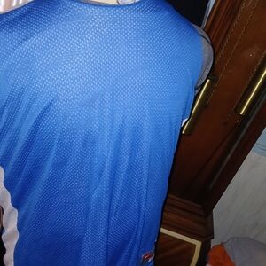 Nike Blue and White Mesh Jersey